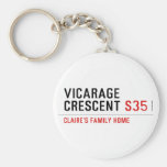 Vicarage Crescent  Keychains