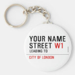 Your Name Street  Keychains
