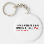 18th Giuseppe B-Day OXFORD STREET  Keychains
