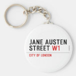 Jane Austen Street  Keychains