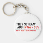 THEY SCREAM'  ABDI  Keychains