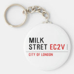 Milk  Stret  Keychains