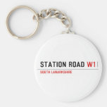 station road  Keychains