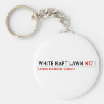 white hart lawn  Keychains