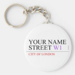 Your Name Street  Keychains