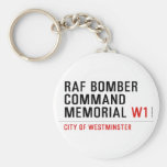raf bomber command memorial  Keychains