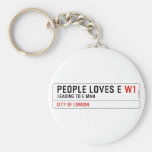 PEOPLE LOVES E  Keychains