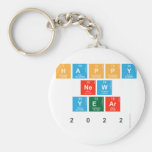 Happy
 New
 Year
 2022  Keychains