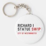 richard i statue  Keychains