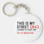 This is my  street  Keychains