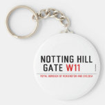 notting hill  gate  Keychains