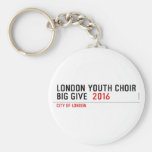 London Youth Choir Big Give   Keychains