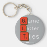 Game
 Letter
 Tiles  Keychains