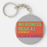 Weirdness Road  Keychains