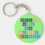 KEEP
 CALM
 AND
 HAPPY
 BIRTHDAY  Keychains