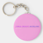 coral cresent  Keychains