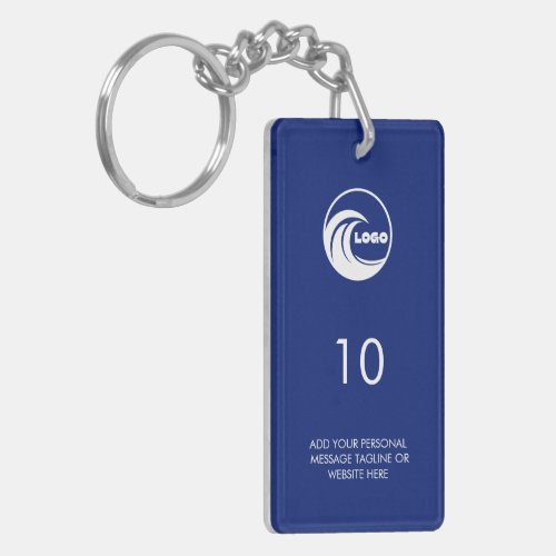 Keychains Blue Logo Business Hospitality Property