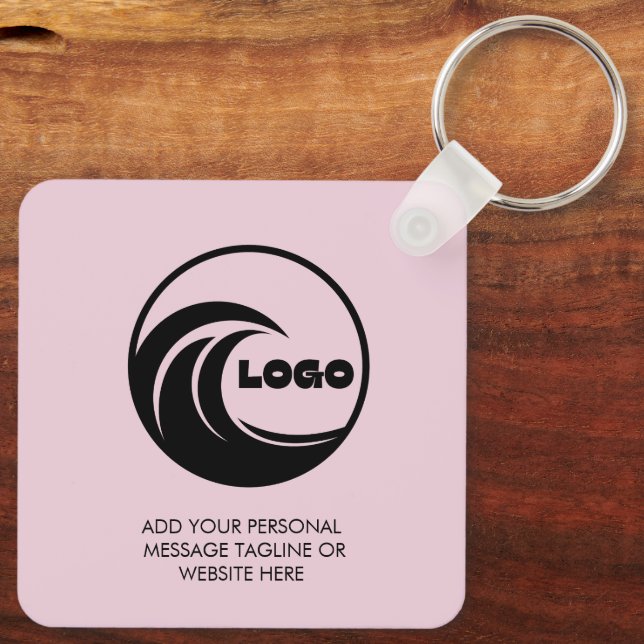 Keychains Minimalist Pimk Business Logo Design (Back)