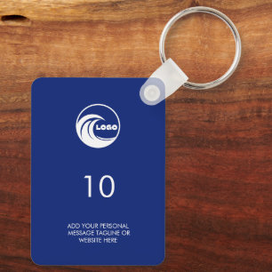 Keychains Modern Hospitality Room Number Logo