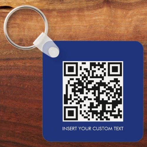 Keychains Personalized QR Code Minimalist Style