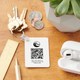 Keychains Professional Business Logo QR Code
