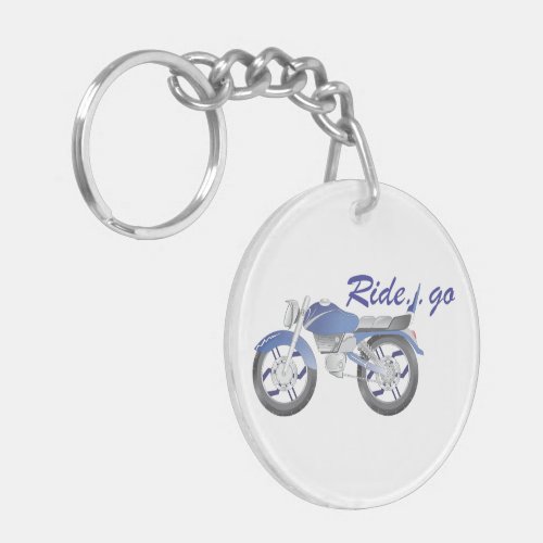 Keychains with motorcycle design 