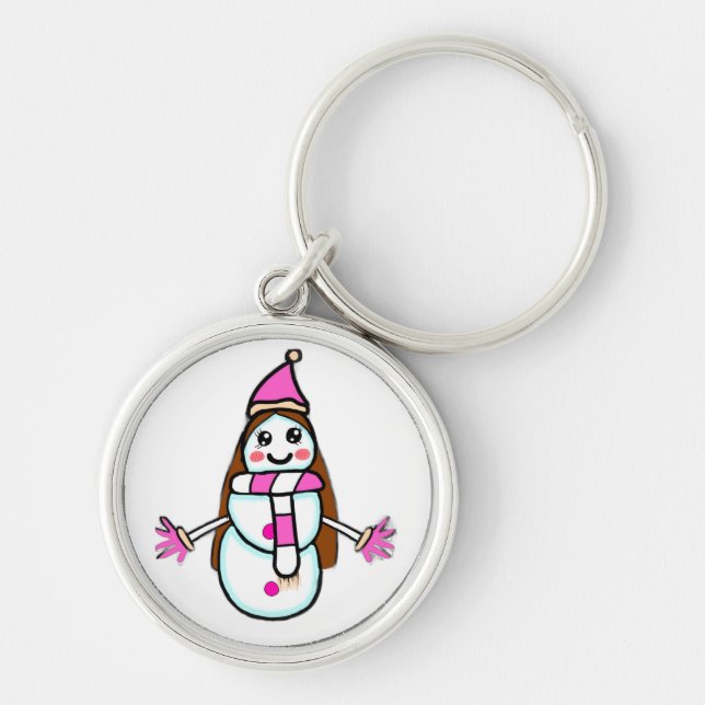 KeychainSnow Woman Magic - Original Character by A Keychain (Front)