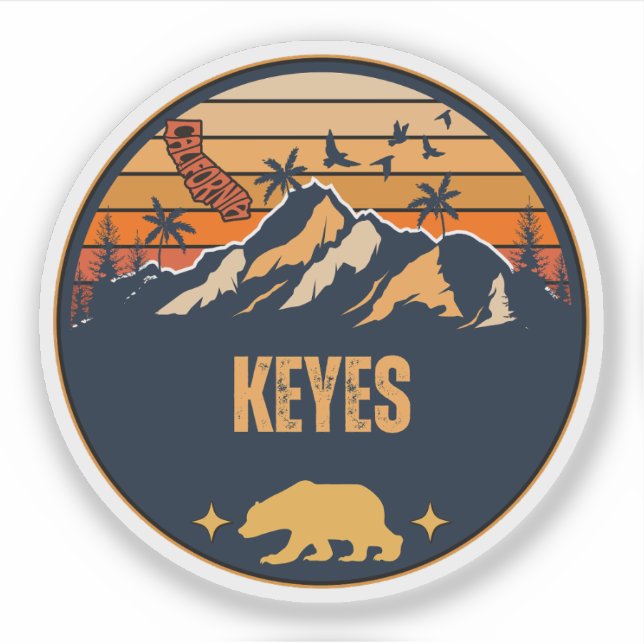 Keyes, California Sticker (Front)
