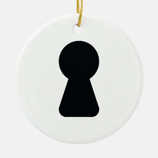 KEYHOLE CERAMIC ORNAMENT (Front)