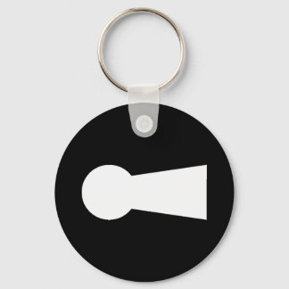 keyhole keychain