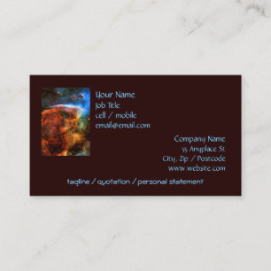 Keyhole Nebula and Digitus Impudicus Business Card