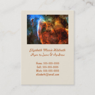 Keyhole Nebula and Digitus Impudicus Calling Card