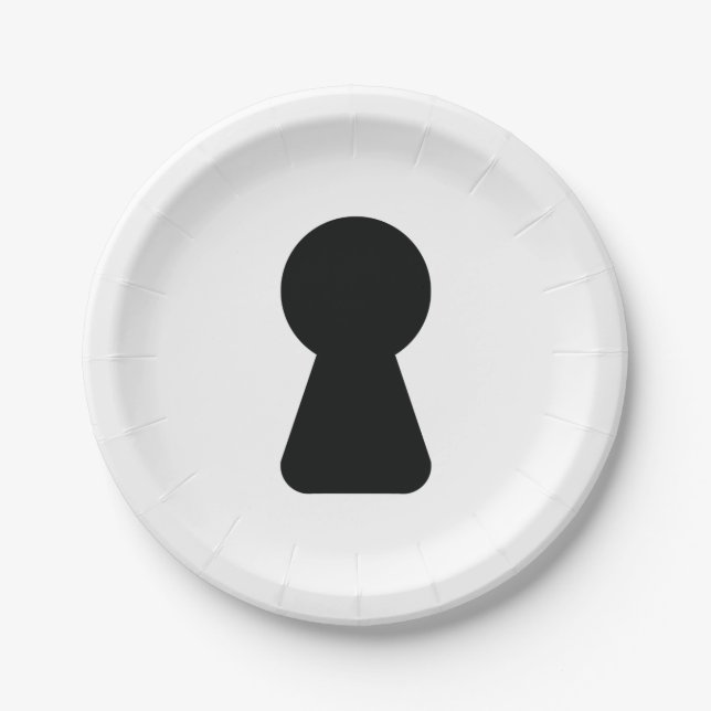 KEYHOLE PAPER PLATES (Front)