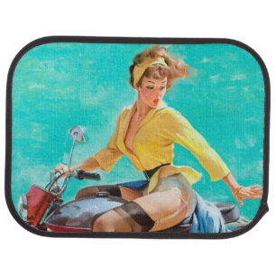 Keyhole Pin Up Car Floor Mat