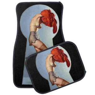 Keyhole Pin Up Car Mat