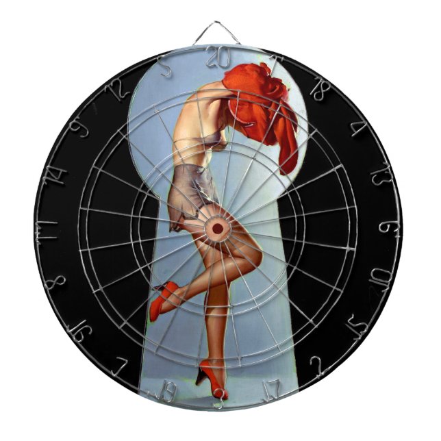 Keyhole Pin Up Dart Board (Front)