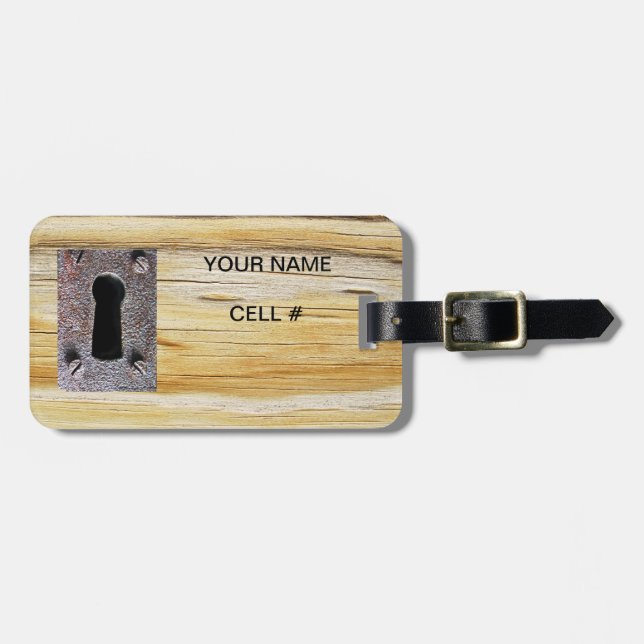 Keyhole Property Luggage Tag (Front Horizontal)