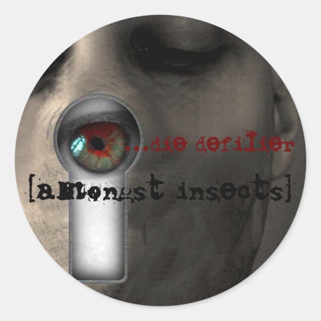 [keyhole sticker] classic round sticker (Front)