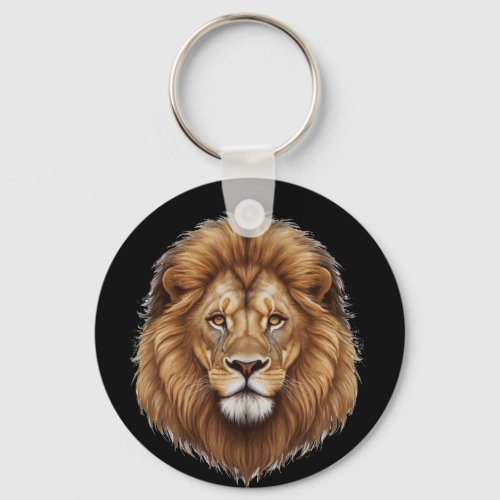 Keyring for Him Wild Majestic Male Lion