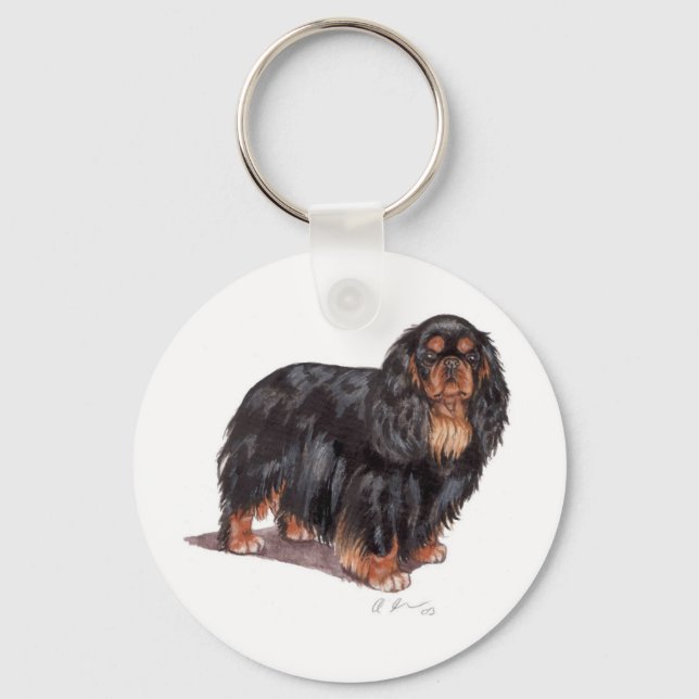 Keyring: King charles spaniel ( english toy ) Keychain (Front)