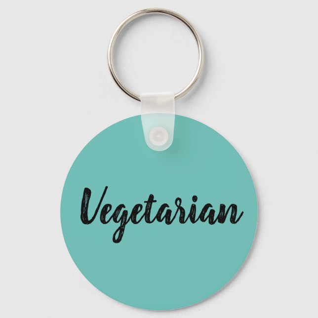 Keyring - Vegetarian Ocean Blue (Front)