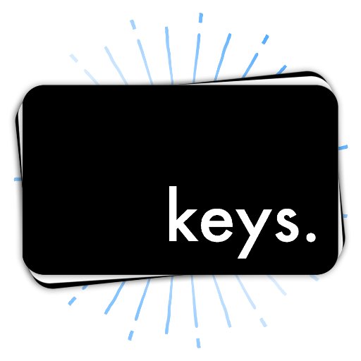 Customizable keys. business card template