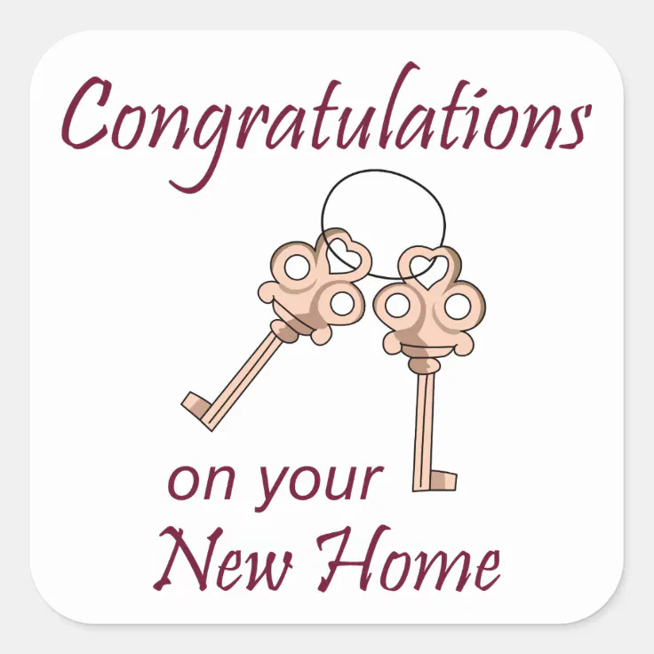 congratulations new home clipart