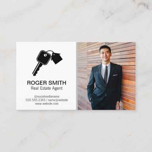 Keys House Logo  Business Man Business Card