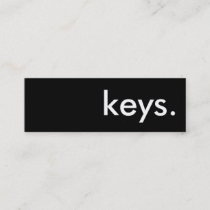 keys. mini business card