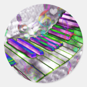 Keys of my heart#2_ classic round sticker