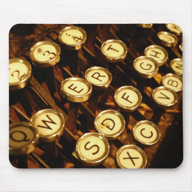 Keys on a type writer mouse pad (Front)