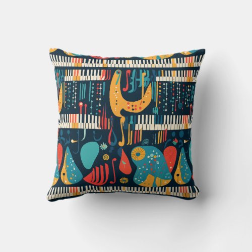 Keys to Musical Expression Throw Pillow