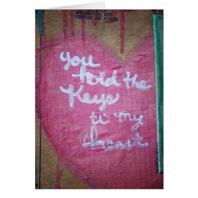 Keys to My Heart Mixed Media Cards (Front)