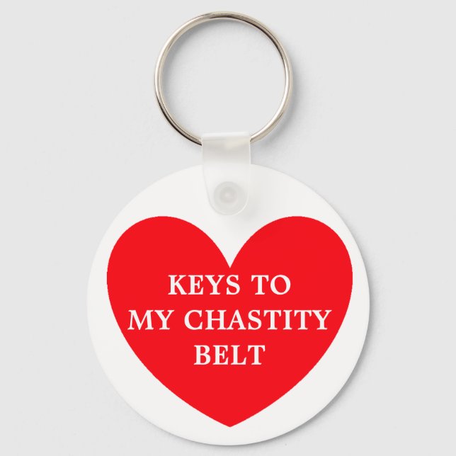 KEYS TO MYCHASTITY BELT KEYCHAIN (Front)